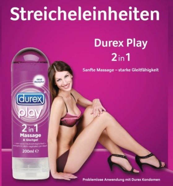 Durex Play Massage und Gleitgel 2in1 200 ml Spender